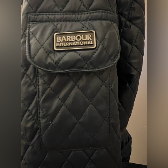 Barbour International Womens Blue Grindleford Quilted jacket. Size 14 like new - Picture 5 of 10